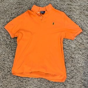 Ralph Lauren Men’s Orange Short Sleeve Polo - Large
